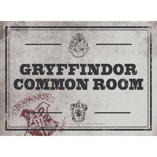 Harry Potter A5 Decorative Metal Plaque - Common Room