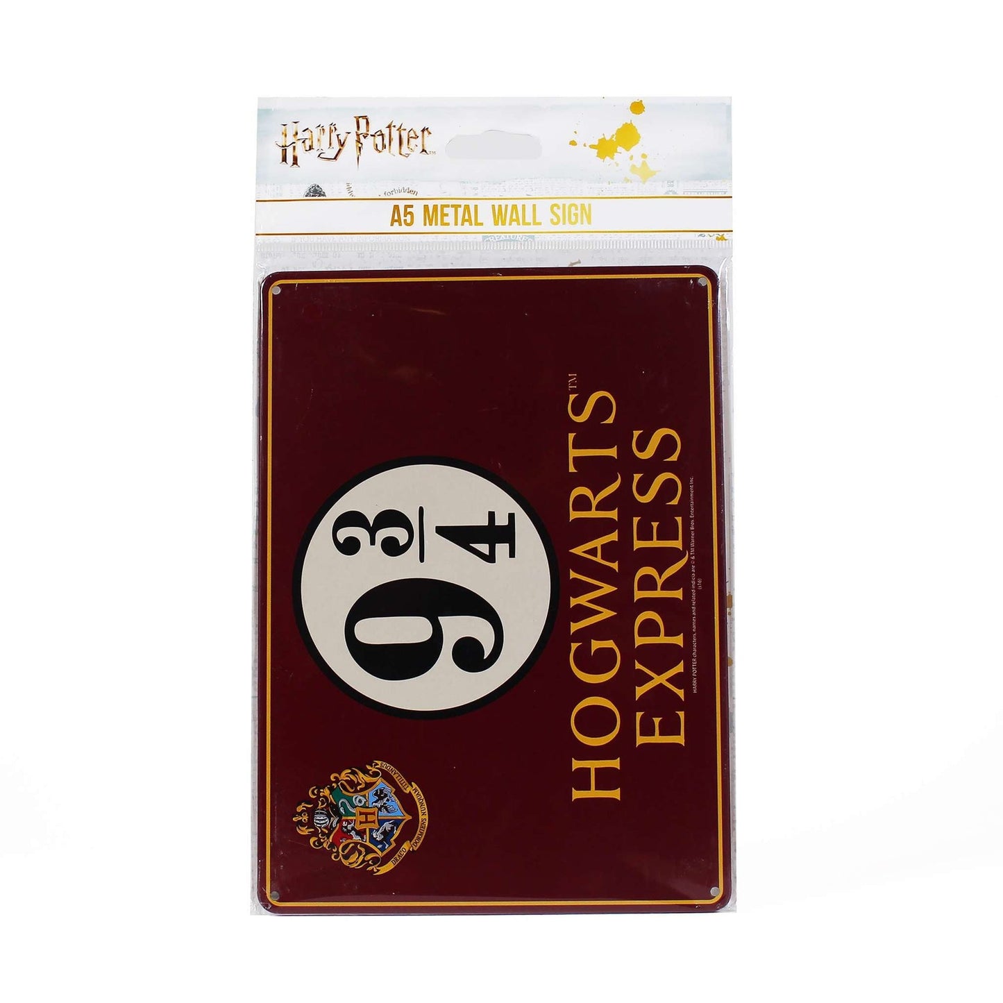 Plaque décorative en métal Harry Potter - Poudlard Express