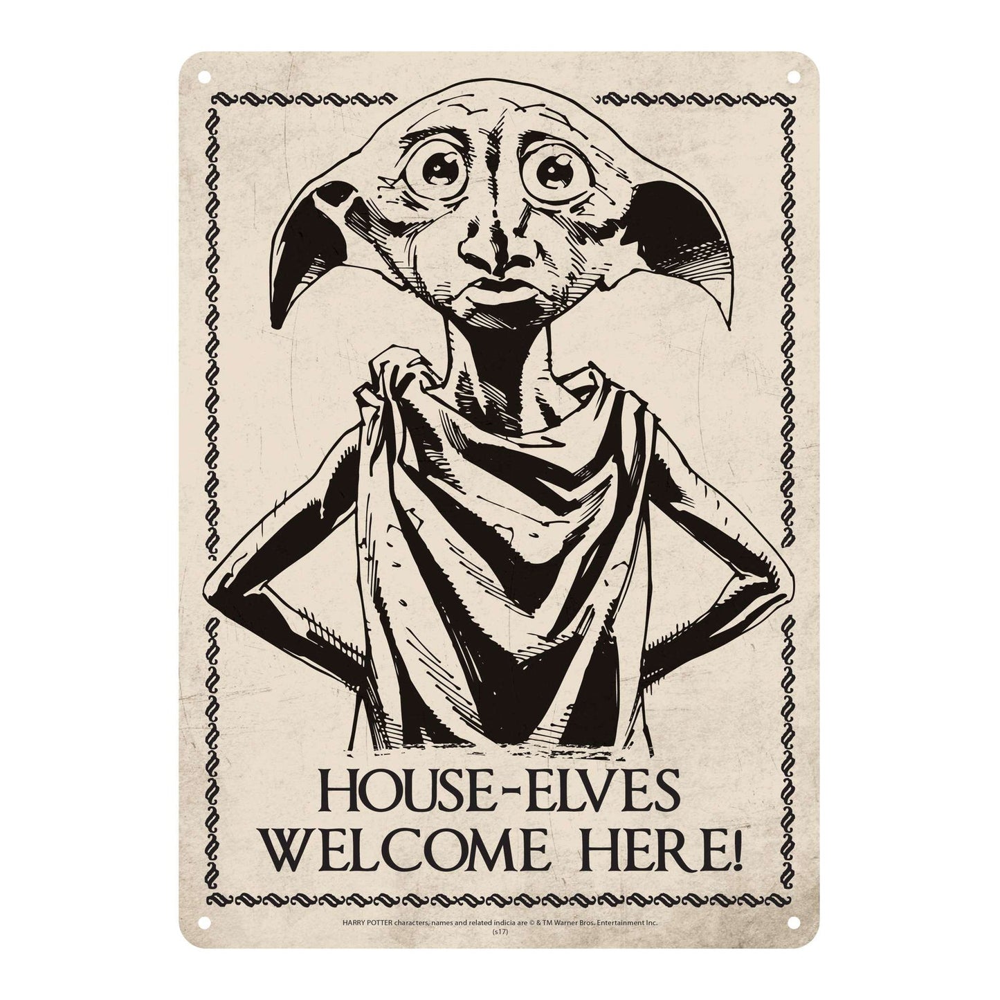 Plaque décorative en métal Harry Potter - Dobby