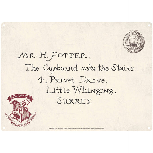 Harry Potter decorative metal sign - letters