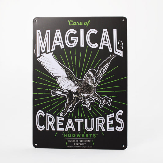 Harry Potter Decorative Metal Plaque - A5 Magical Creatures