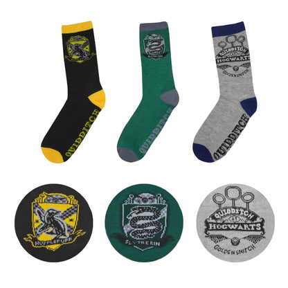 *Set de 3 Paires de Chaussettes Quidditch Poudlard Edition Deluxe