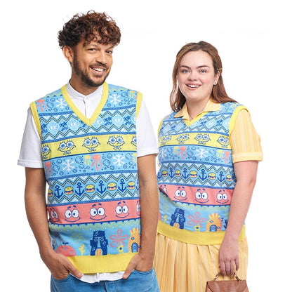 Spongebob Strick-Tanktop zu Weihnachten