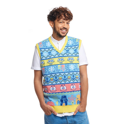Spongebob Strick-Tanktop zu Weihnachten