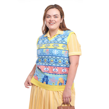 Spongebob Strick-Tanktop zu Weihnachten