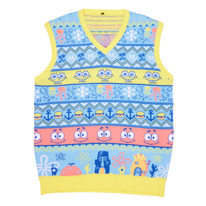 Spongebob Strick-Tanktop zu Weihnachten