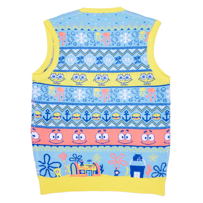 Spongebob Strick-Tanktop zu Weihnachten