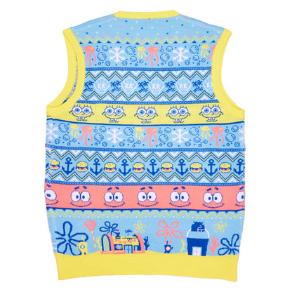 Spongebob Strick-Tanktop zu Weihnachten