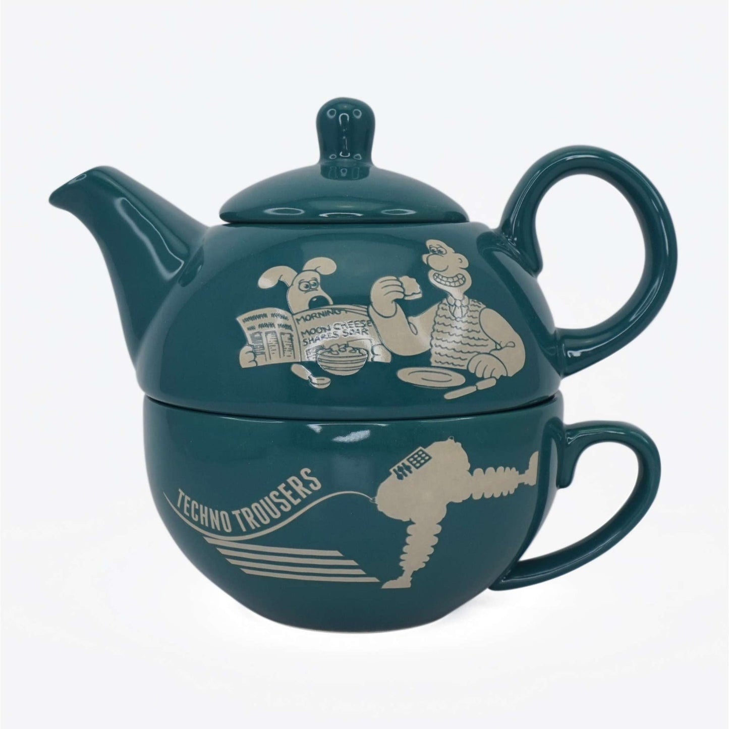 Wallace & Gromit Individual Tea Set - The Wrong Trousers
