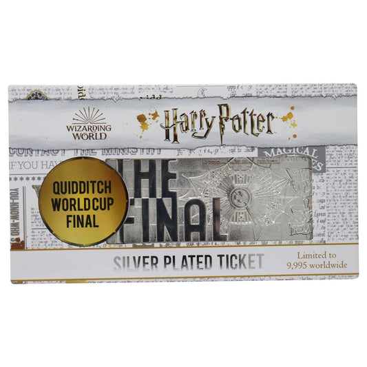Réplique collector Harry Potter - .999 Silver Plated Quidditch World Cup Ticket