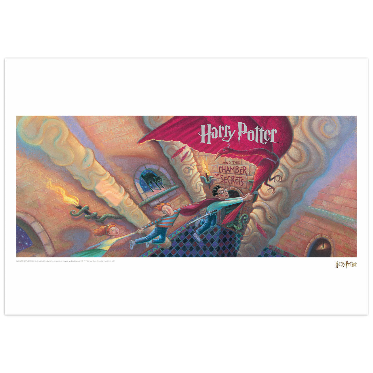 Affiche collector Harry Potter - & the Chamber of Secrets Book Cover Artwork