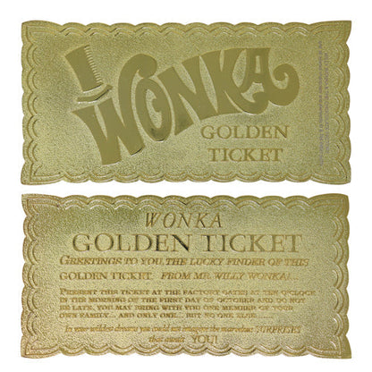 Ticket collector Willy Wonka - Golden