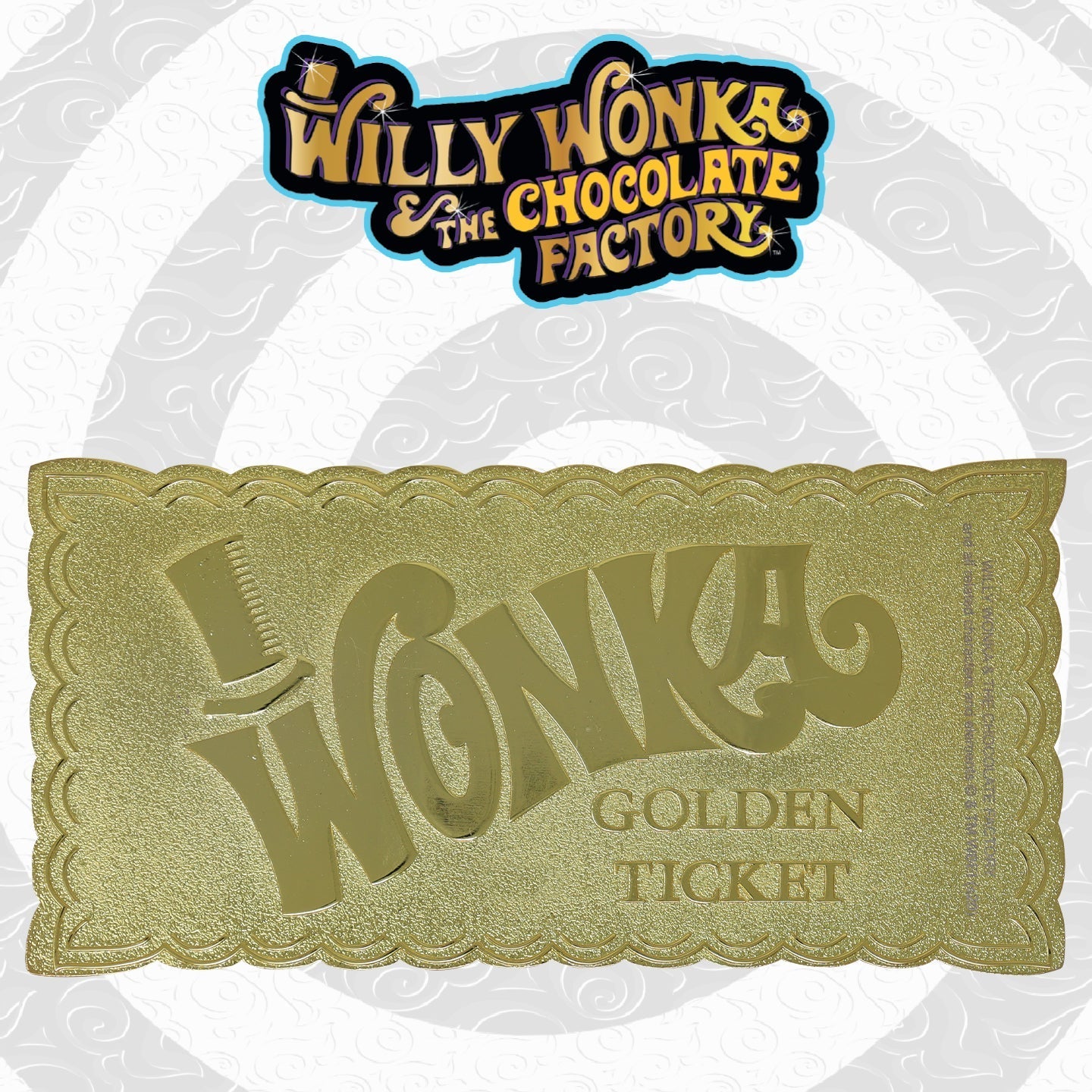 Ticket collector Willy Wonka - Golden