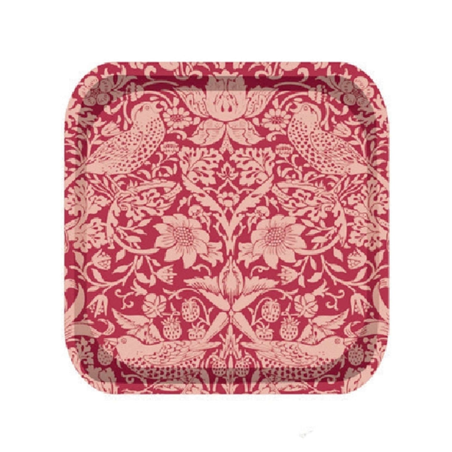 Plateau William Morris - ACS Raspberry 20x20 cm