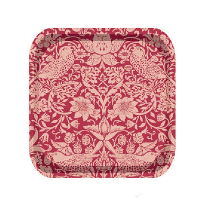 Plateau William Morris - ACS Raspberry 20x20 cm