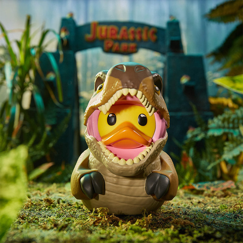 Canard T-Rex dans une caisse Boxed Edition Jurassic Park TUBBZ | Cosplaying Ducks Numskull