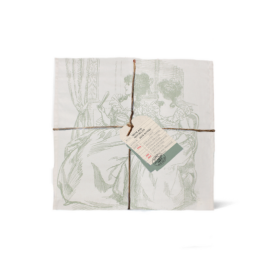 Jane Austen Tea Towel - Pulteney Press Recycled Cotton