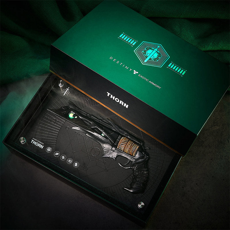 Plaque Réplique Destiny Exotic Armory Collection "Thorn"