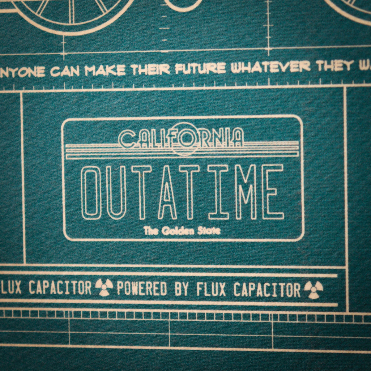 Affiche collector Retour vers le Futur - Time Machine Blueprint A3