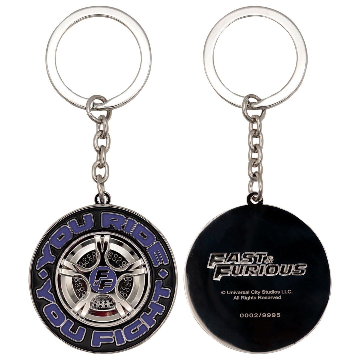 Porte-clés Fast & Furious - ‘You Ride You Fight’