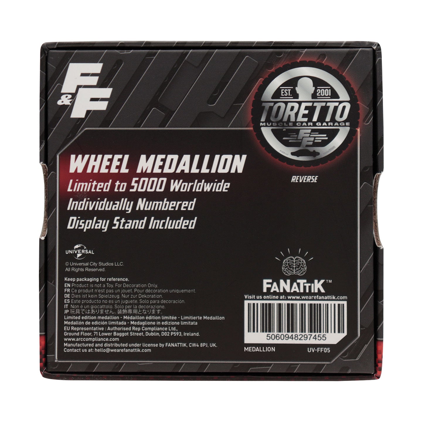 Médaillon collector Fast & Furious - ‘Born for Speed’