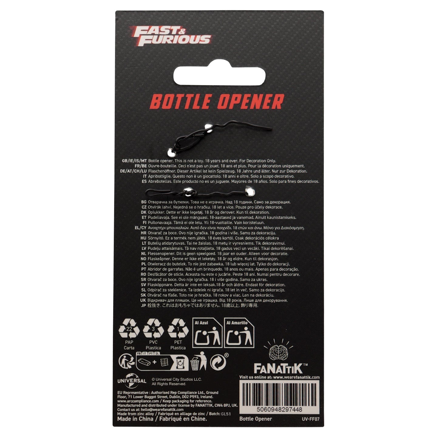 Décapsuleur Fast & Furious - Magnetic Wrench