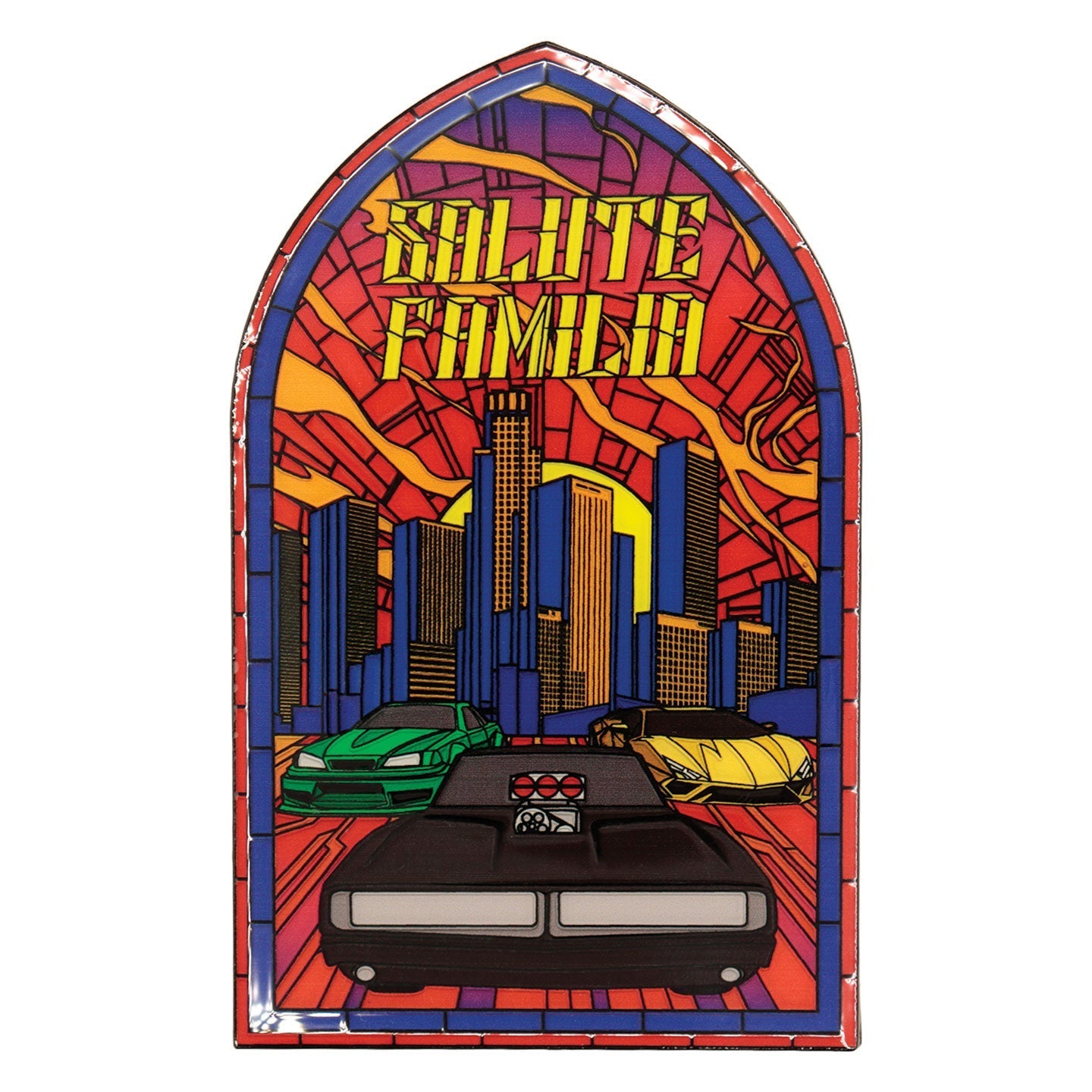 Lingot collector Fast & Furious - Stained Glass Style Metal