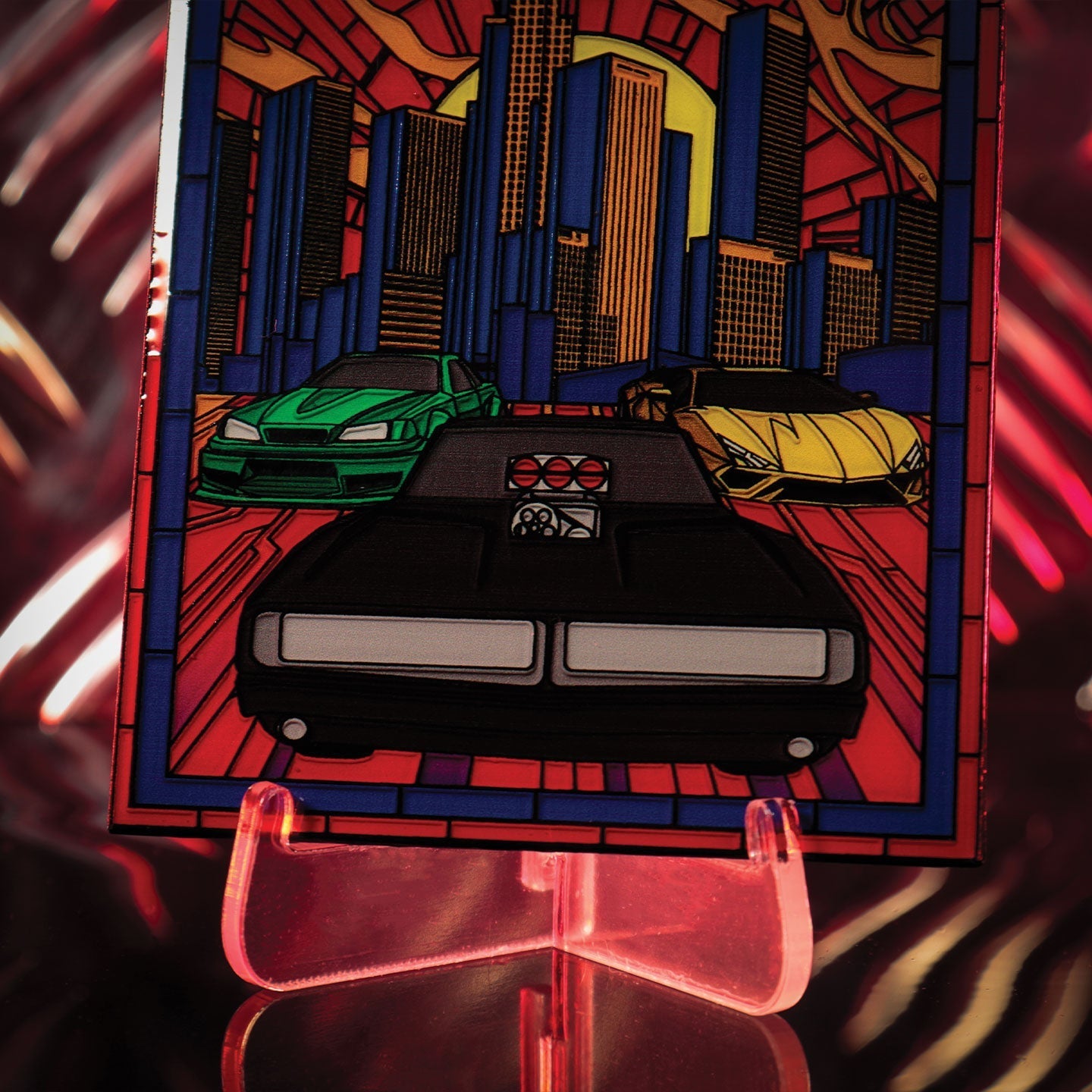 Lingot collector Fast & Furious - Stained Glass Style Metal