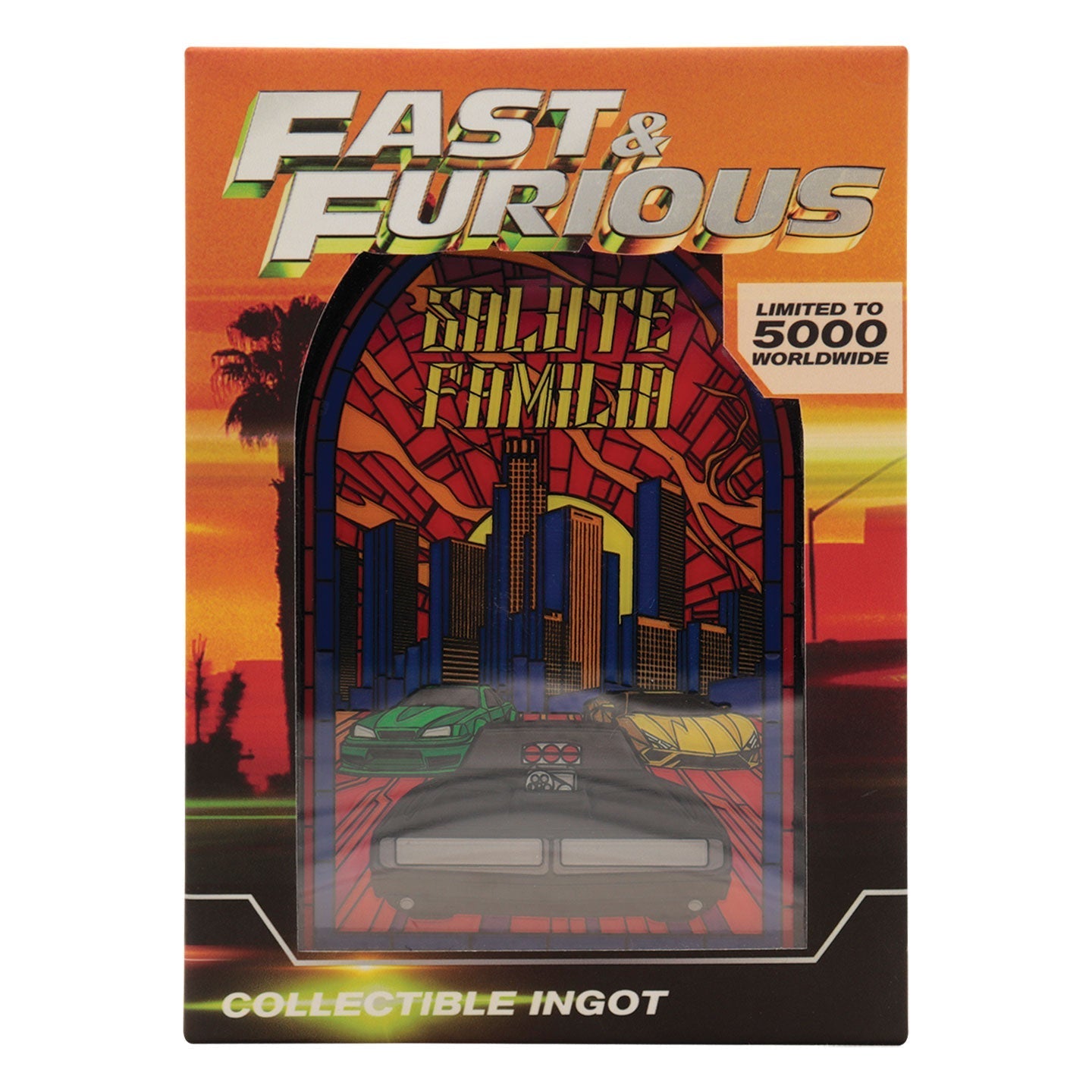 Lingot collector Fast & Furious - Stained Glass Style Metal