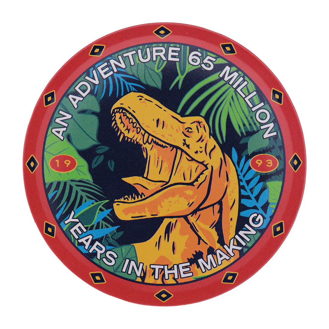 jurassic park set of 4 printed metal drinks coasters fanattik