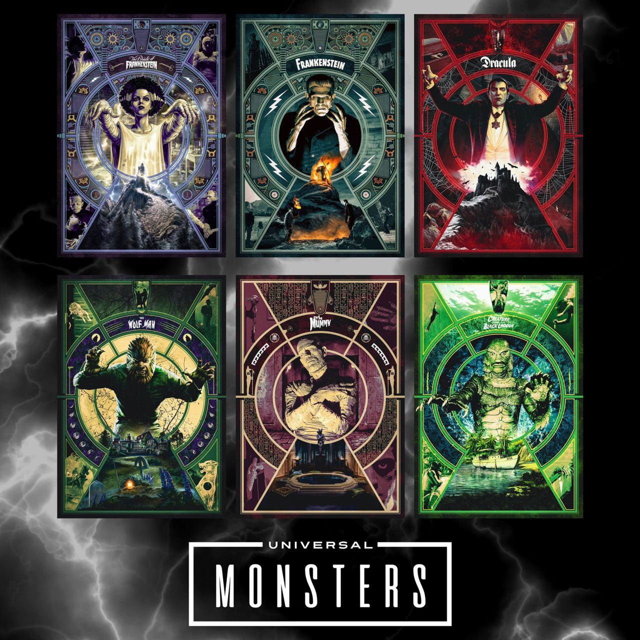 Affiche collector Universal Monsters - Frankenstein