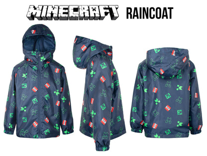Minecraft Navy bleu Waterproof Jacket