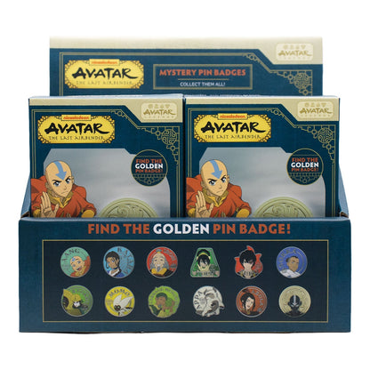 Display de 12 blind boxes Avatar : Le Dernier Maître de l’Air - pin’s mystère - présentoir avant
