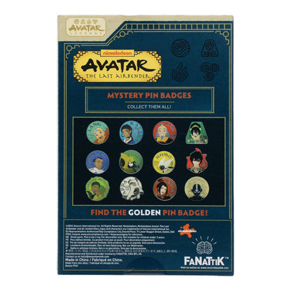 Display de 12 blind boxes Avatar : Le Dernier Maître de l’Air - pin’s mystère - blind box arrière