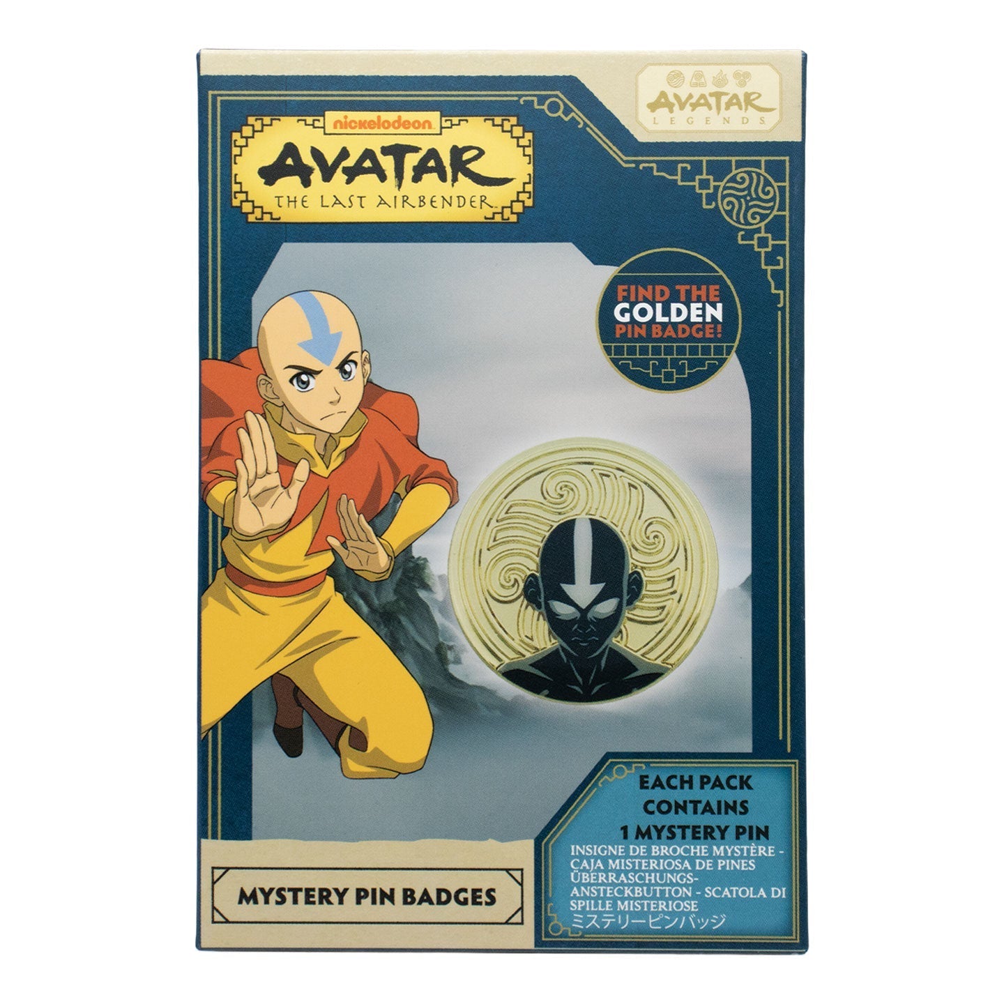 Display de 12 blind boxes Avatar : Le Dernier Maître de l’Air - pin’s mystère - blind box avant