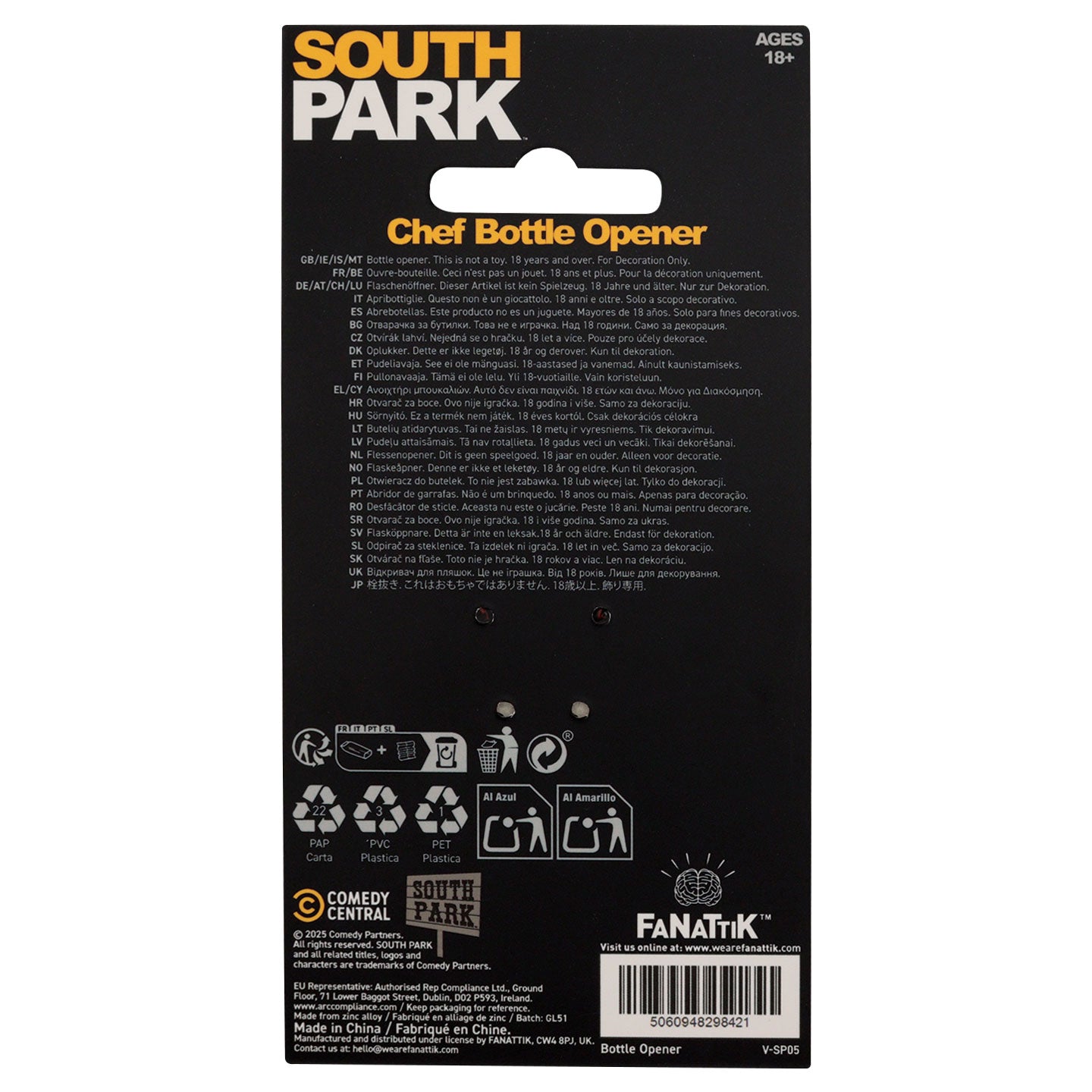 Décapsuleur South Park - Chef
