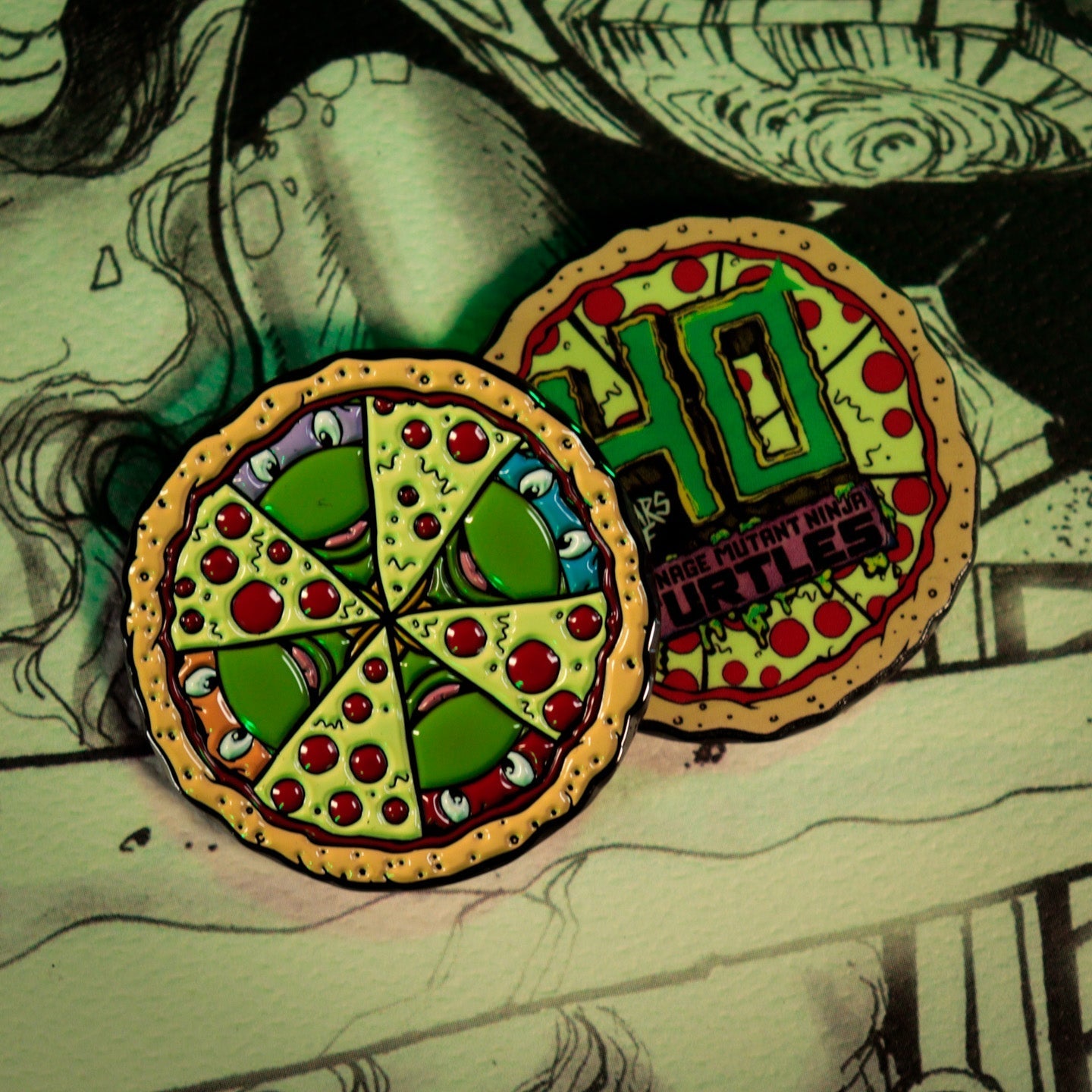 Sammlermünze Ninja Turtles - Pizza (Limitierte Auflage) 