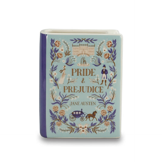 Jane Austen Ceramic Vase - Pride & Prejud. 14 cm