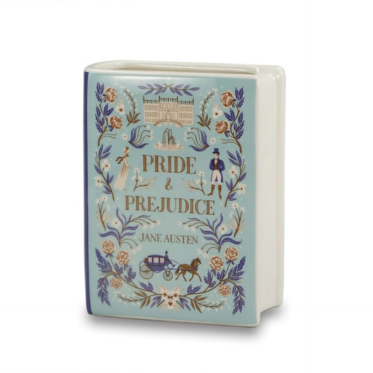 Jane Austen Ceramic Vase - Pride & Prejud. 14 cm