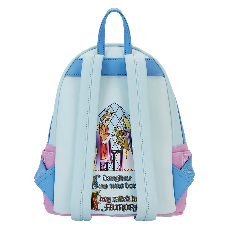 Mini Sleeping Wood Beautiful Backpack - Château stained glass