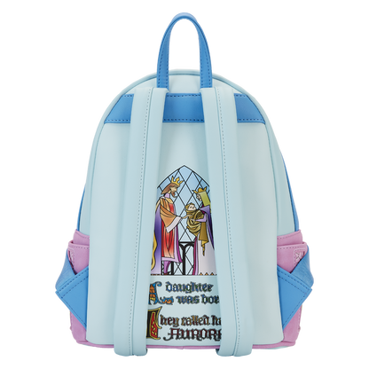 Mini Sleeping Wood Beautiful Backpack - Château stained glass