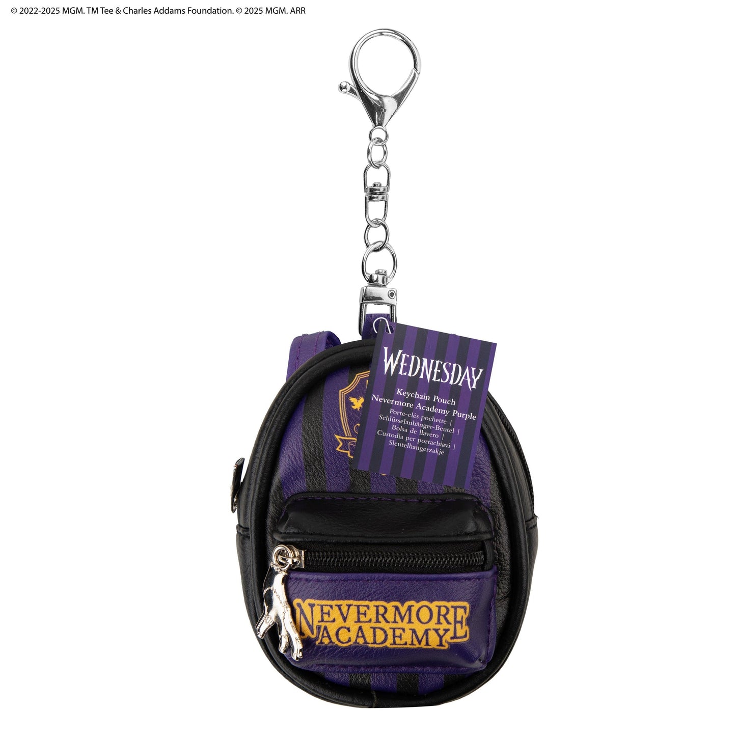 Porte-clés Pochette Violet Académie Nevermore