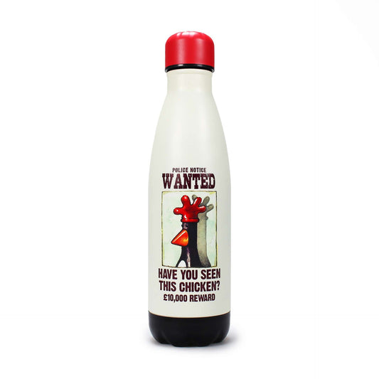Wallace & Gromit Metal Water Bottle - Wanted 500ml