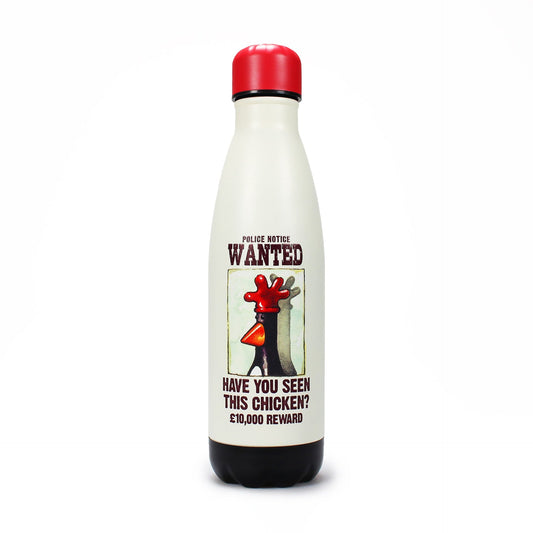 Wallace & Gromit Metal Water Bottle - Wanted 500ml