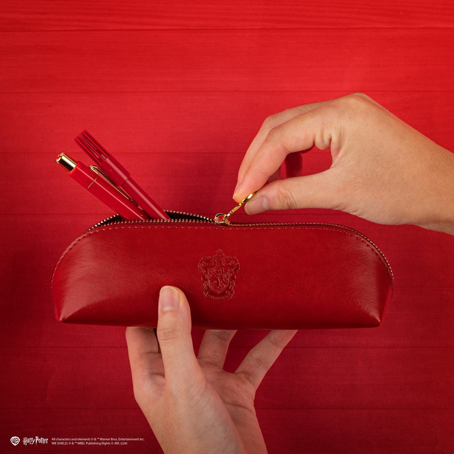 *Trousse en similicuir Gryffondor