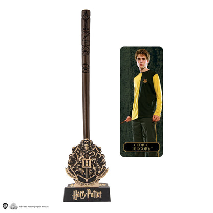 Stylo baguette avec socle & marque-page lenticulaire Cédric Diggory