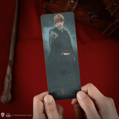 *Stylo baguette avec socle & marque-page lenticulaire Ron Weasley