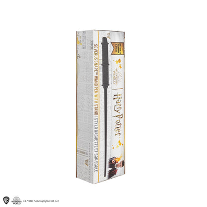 Stylo baguette avec socle & marque-page lenticulaire Severus Rogue