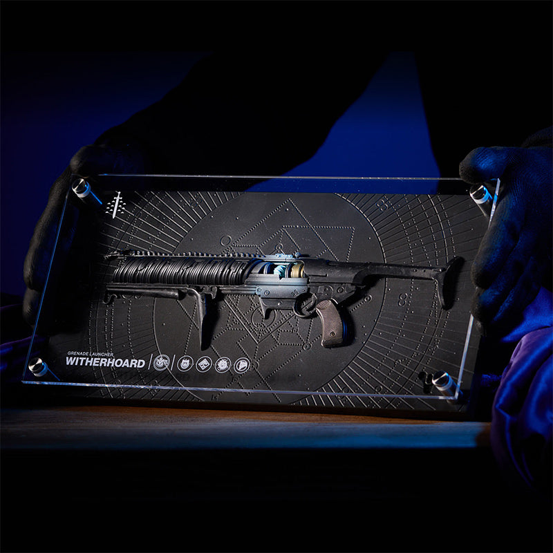 Plaque Réplique Destiny Exotic Armory Collection "Witherhoard"