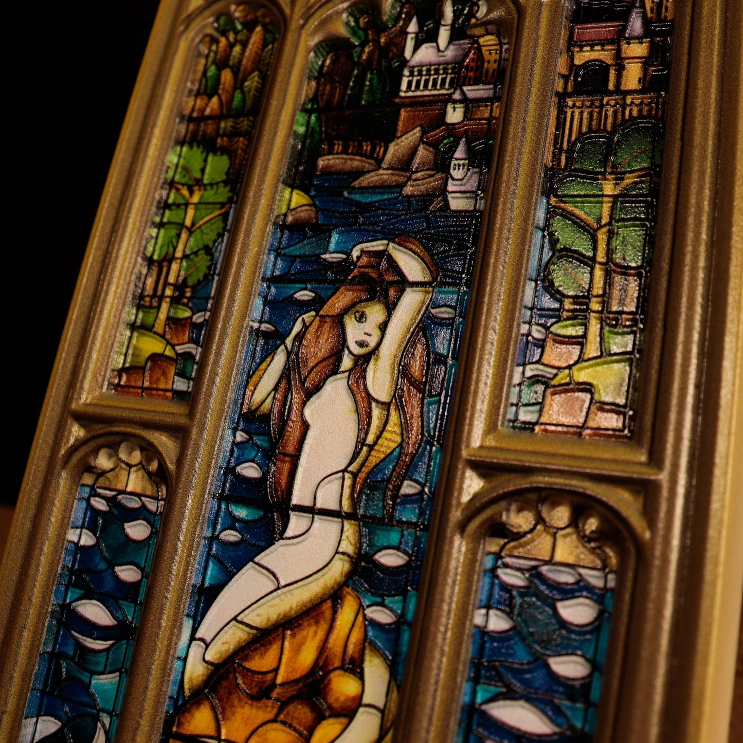 Plaque résine Harry Potter - Mermaid Stained Glass Window